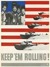 LEO LIONNI (1910-1999). KEEP ''EM ROLLING! Group of 3 posters. 1941. Each approximately 39x29 inches, 101x75 cm. U.S. Government Prin